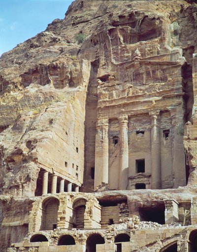 View of the Urn Tomb by Nabatean